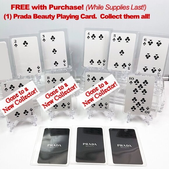 Prada Beauty Playing Cards- Clubs FREE card with any Bundle of 3 items! - Picture 1 of 1